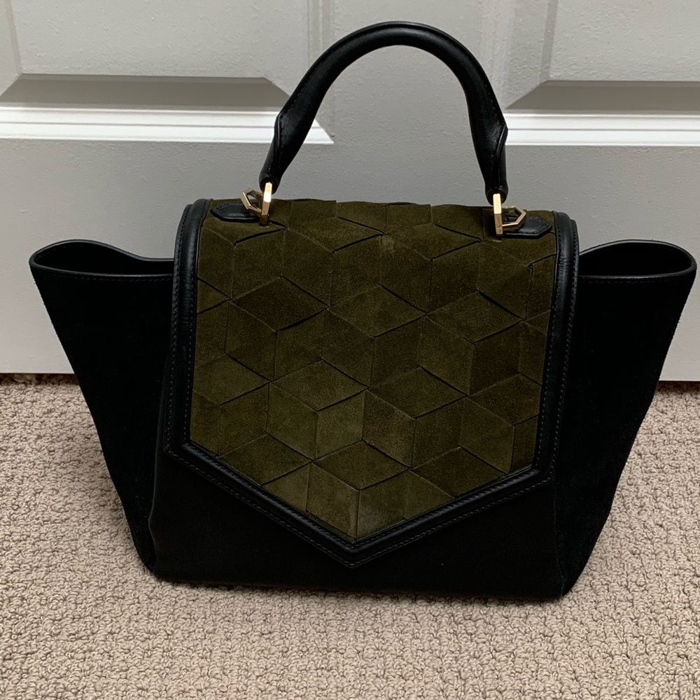 Welde. saunter flap satchel